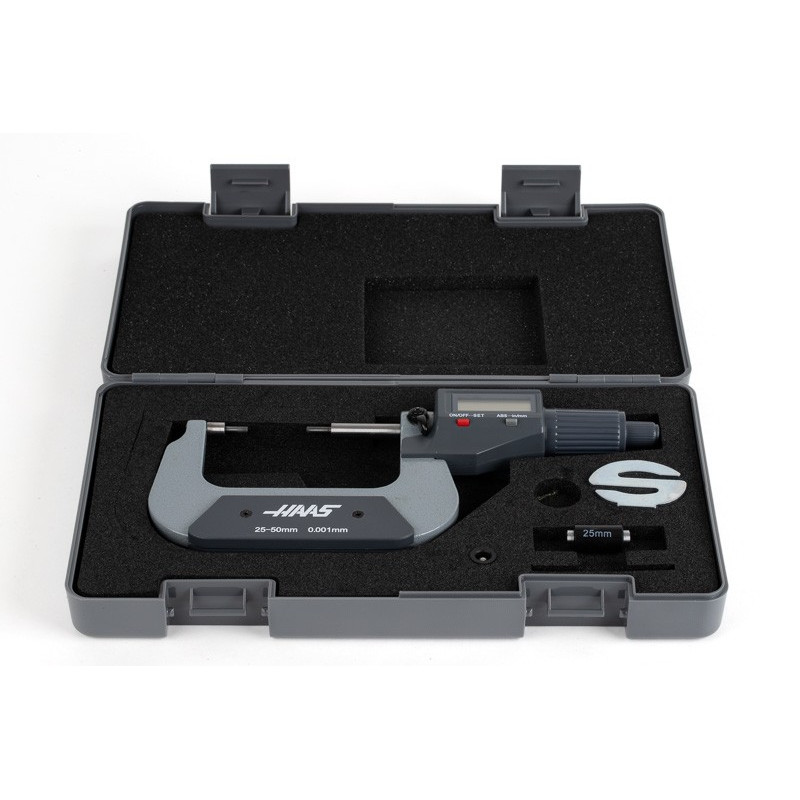 1-2" (25-50mm) Digital Spline Micrometer, 0.00005" (0.001mm) Resolution
