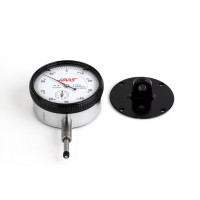 Індикатор падіння циферблата, діапазон 10 мм, ціна поділки 0,01 мм, двонаправлений циферблат 0-100, з каменним покриттям, ударостійкий