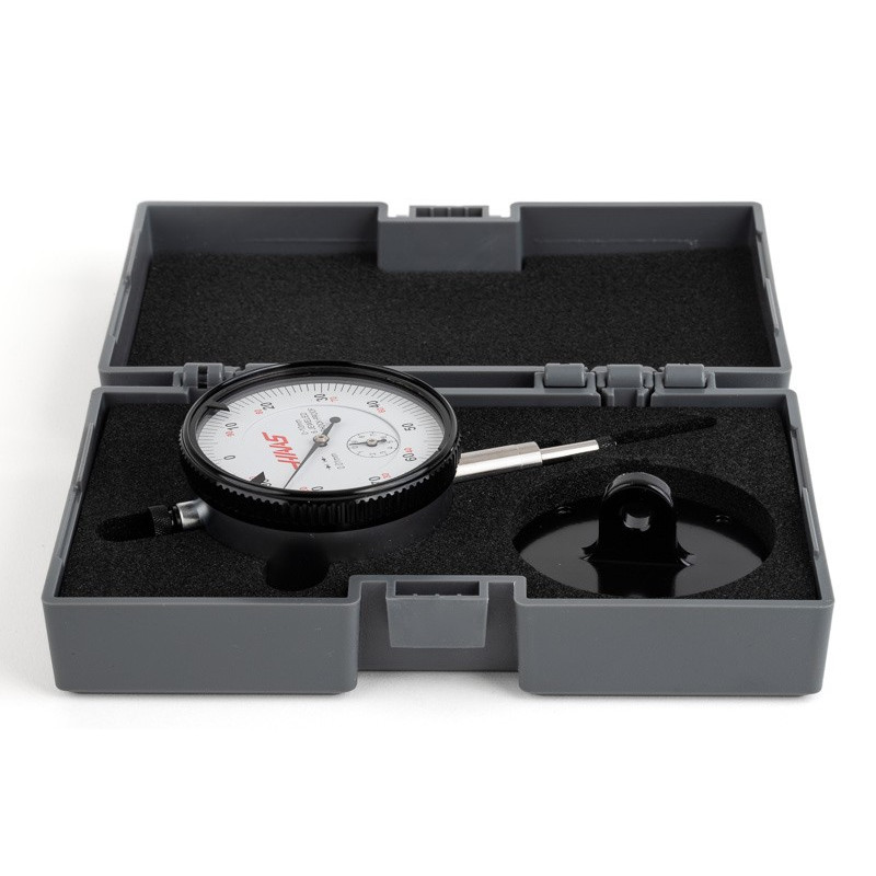 Індикатор падіння циферблата, діапазон 10 мм, ціна поділки 0,01 мм, двонаправлений циферблат 0-100, з каменним покриттям, ударостійкий