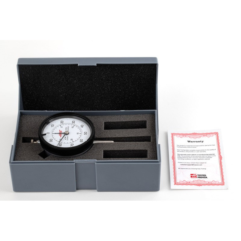 Dial Drop Indicator, 30mm Range, 0.01mm Graduation, 0-100 Dial, Jeweled, Shockproof