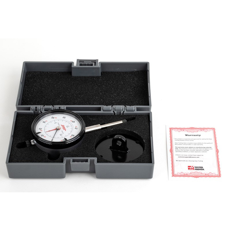 Dial Drop Indicator, 20mm Range, 0.01mm Graduation, 0-100 Bidirectional Dial