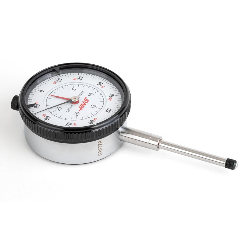 Dial Drop Indicator, 30mm Range, 0.01mm Graduation, 0-100 Bidirectional Dial