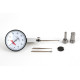 Dial Test Indicator, 0.01mm Graduation, 0.5mm Range, 0-25-0 Dial, Long Stylus