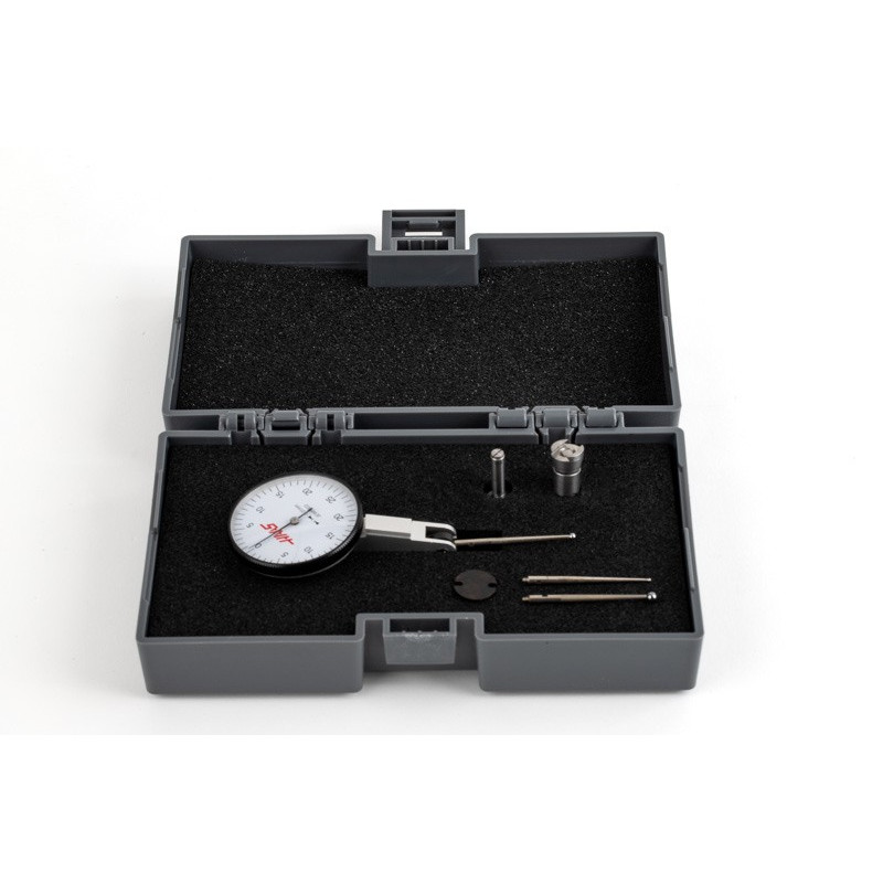 Dial Test Indicator, 0.01mm Graduation, 0.5mm Range, 0-25-0 Dial, Long Stylus