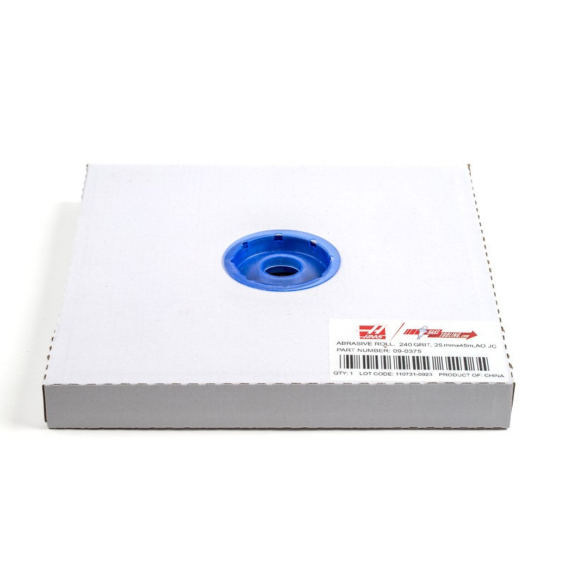 Cloth Abrasive Roll, 1" Width x 145' Length, Aluminum Oxide, 240 Grit, Very Fine-Grade - 1 Each