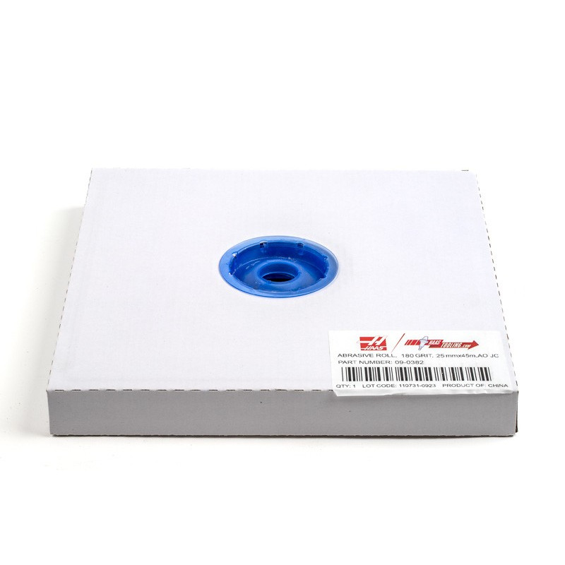 Cloth Abrasive Roll, 1" Width x 145' Length, Aluminum Oxide, 180 Grit, Very Fine-Grade - 1 Each