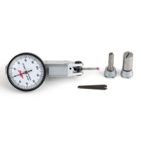Dial Test Indicator, 0.002mm Graduation, 0.2mm Range, 0-100-0 Dial, Ruby Tip