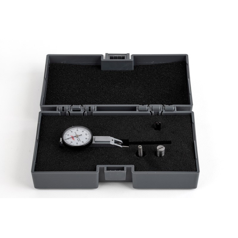 Dial Test Indicator, 0.002mm Graduation, 0.2mm Range, 0-100-0 Dial, Ruby Tip