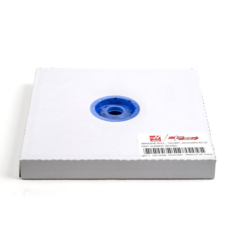 Cloth Abrasive Roll, 1" Width x 145' Length, Aluminum Oxide, 120 Grit, Fine-Grade - 1 Each