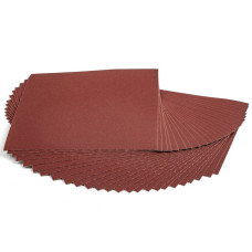 Абразивний лист для тканини, ширина 9 дюймів x довжина 11 дюймів, оксид алюмінію, зернистість 180, дуже дрібний - упаковка з 25 штук