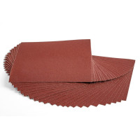 Cloth Abrasive Sheet, 9" Width x 11" Length, Aluminum Oxide, 120 Grit, Fine-Grade - Pack of 25