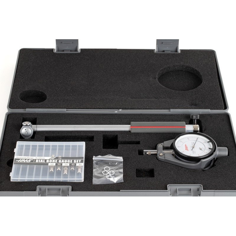 35-60mm Dial Bore Gage, 0.01mm Graduation, 150mm Reach
