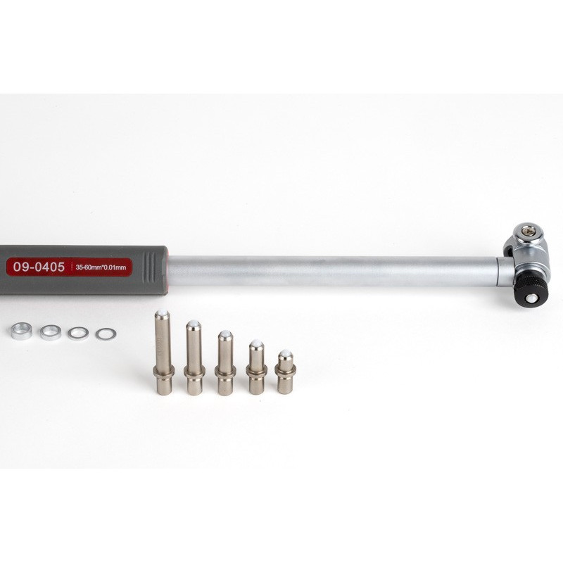 35-60mm Dial Bore Gage, 0.01mm Graduation, 150mm Reach