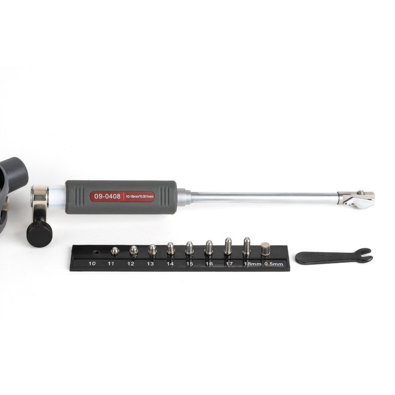 10-18mm High Resolution Dial Bore Gage, 0.001mm Graduation, 100mm Reach