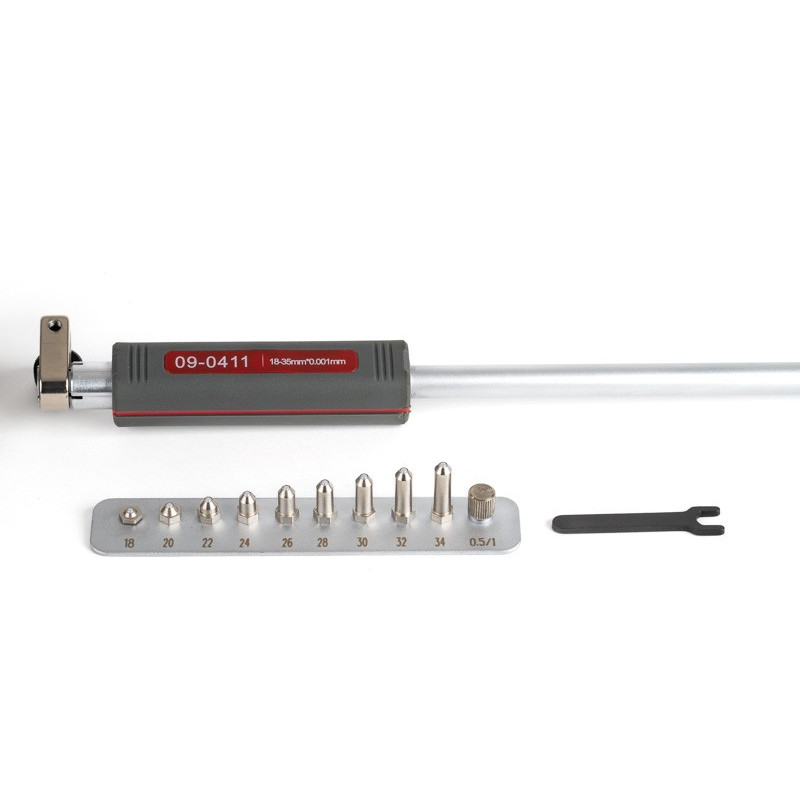 18-35mm High Resolution Dial Bore Gage, 0.001mm Graduation, 150mm Reach