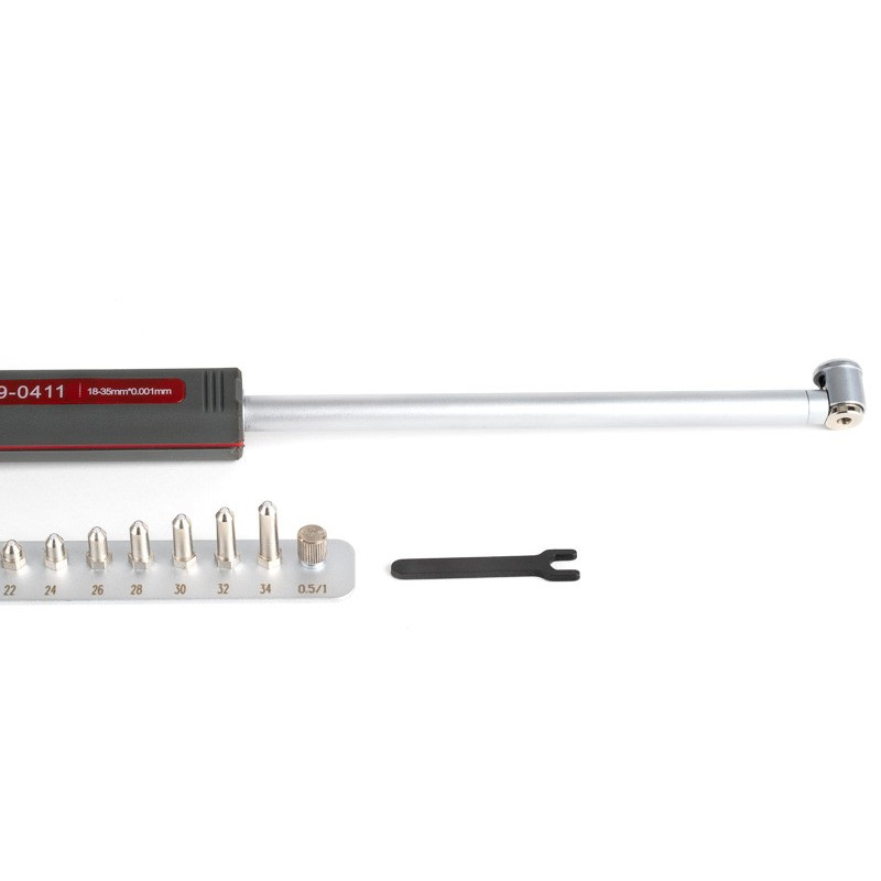 18-35mm High Resolution Dial Bore Gage, 0.001mm Graduation, 150mm Reach