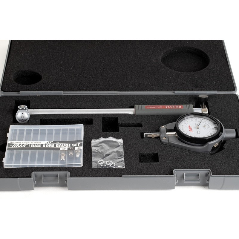 35-50mm High Resolution Dial Bore Gage, 0.001mm Graduation, 150mm Reach