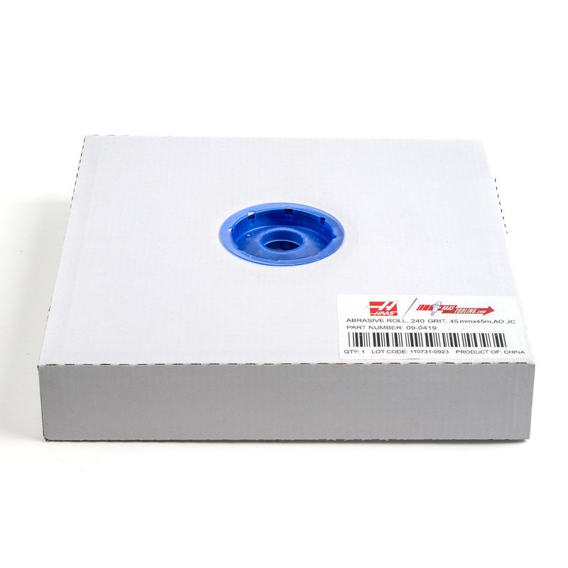 Cloth Abrasive Roll, 2" Width x 145' Length, Aluminum Oxide, 240 Grit, Very Fine-Grade - 1 Each