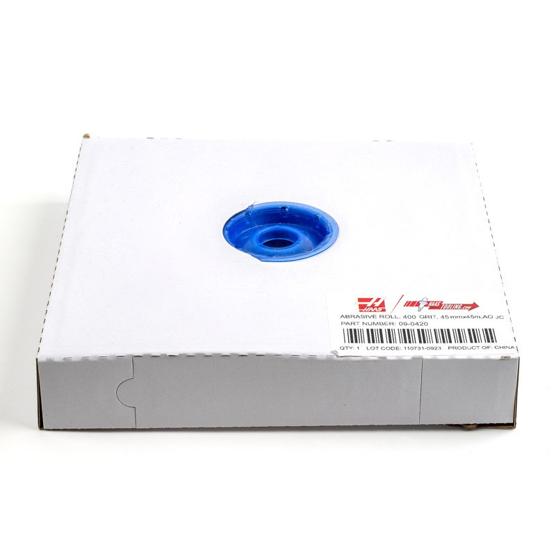 Cloth Abrasive Roll, 2" Width x 145' Length, Aluminum Oxide, 400 Grit, Extra Fine-Grade - 1 Each