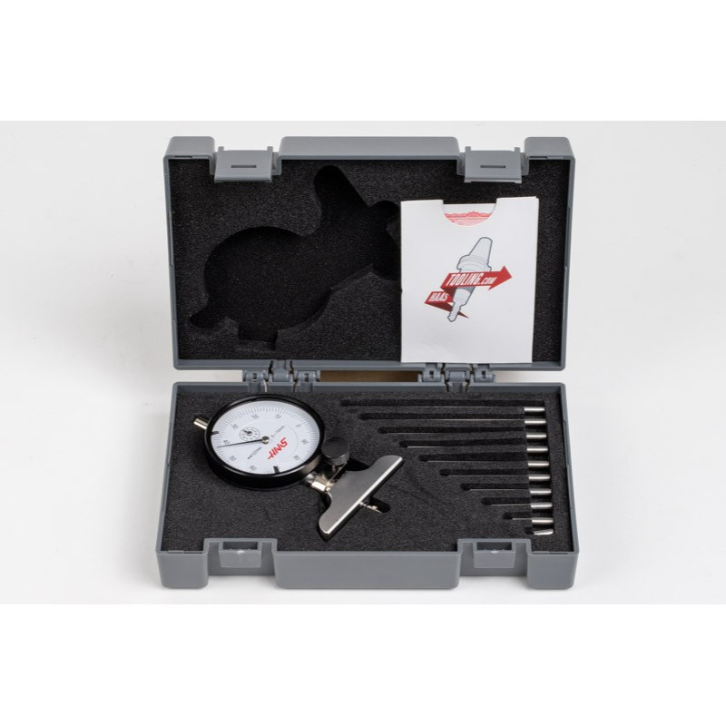 0-100mm Dial Depth Gauge, 64mm Base, 0.01mm Graduation