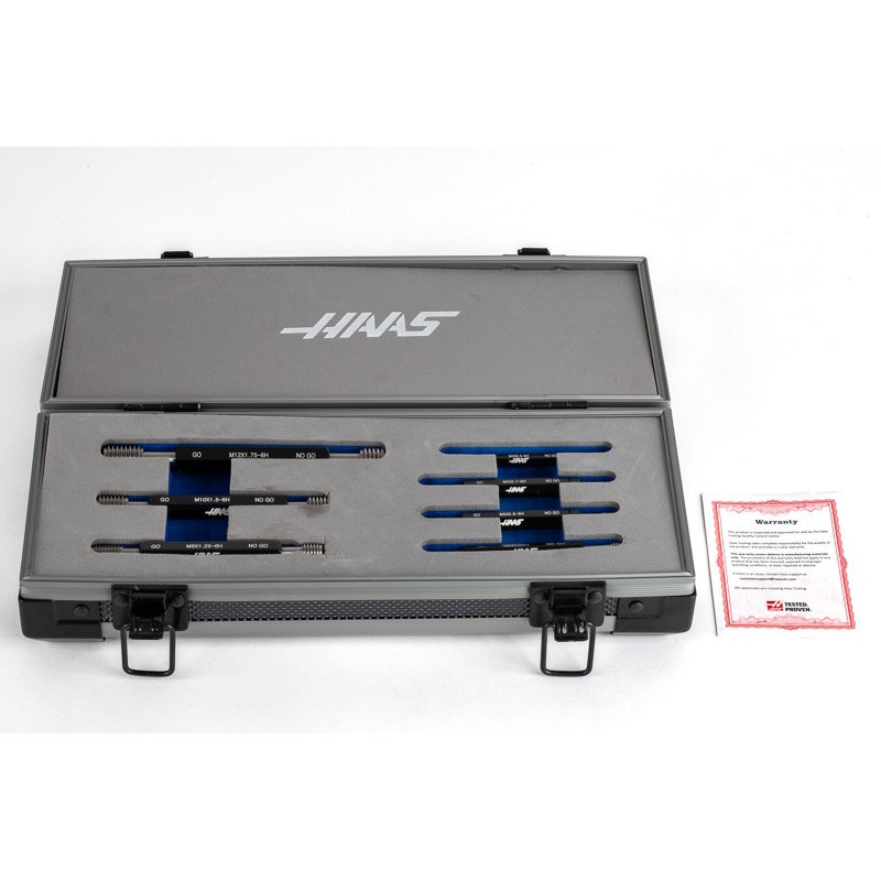 7-Piece, GO / NO-GO Thread Plug Gauge Set, Metric