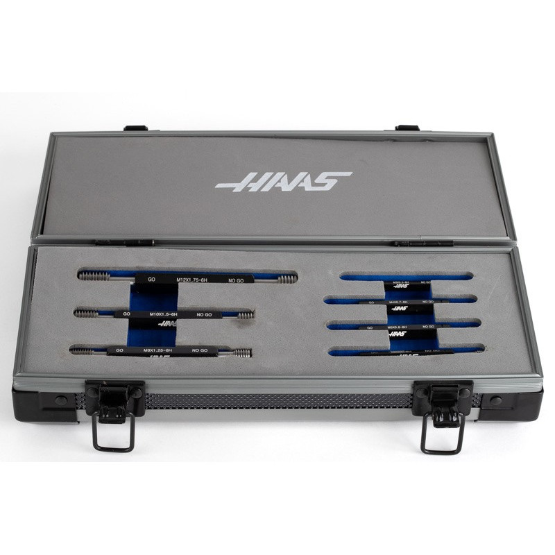 7-Piece, GO / NO-GO Thread Plug Gauge Set, Metric