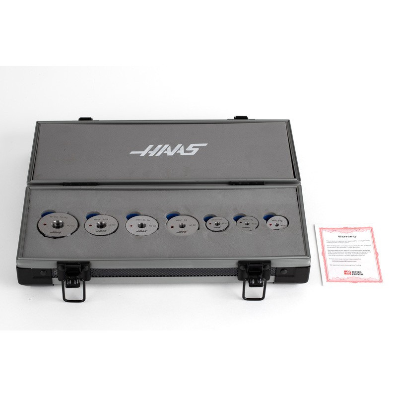 7-Piece, NO-GO Thread Ring Gauge Set, Metric