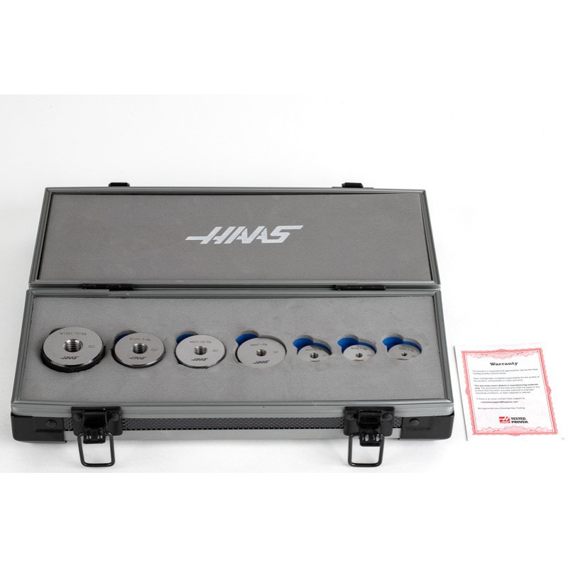 7-Piece, GO Thread Ring Gauge Set, Metric