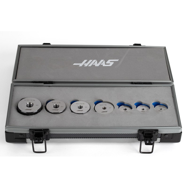 7-Piece, GO Thread Ring Gauge Set, Metric