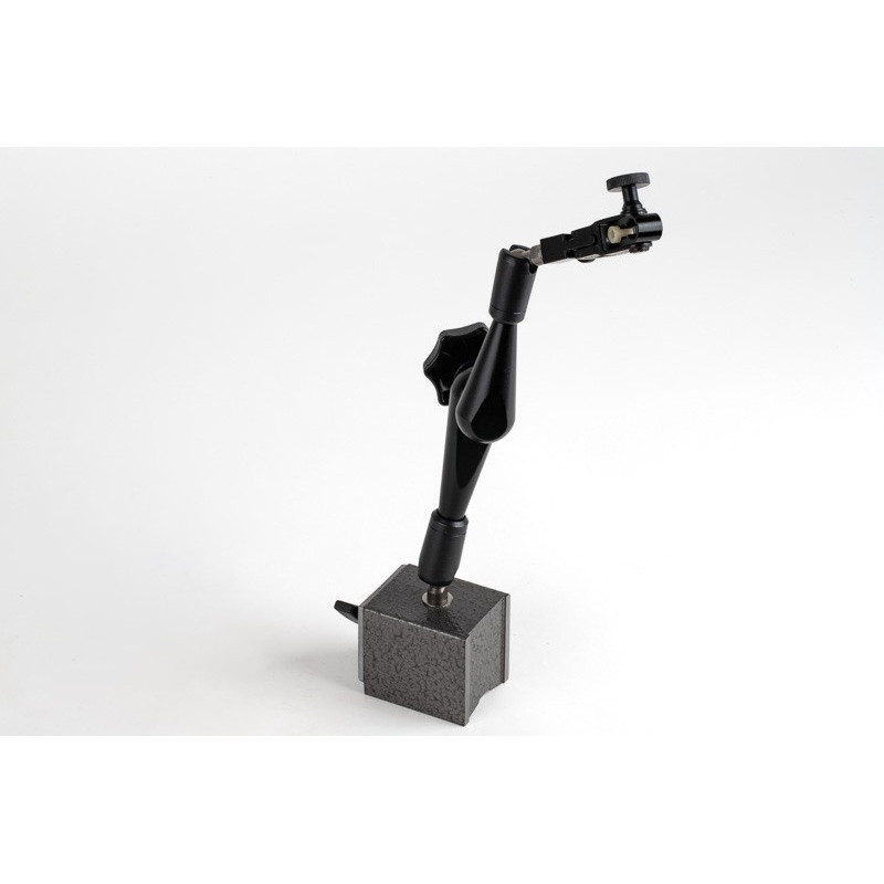 Magnetic Indicator Stand, Articulating Arm, Fine Adjust Tip, 290mm Overall Length, Fits: 8mm, 3/8", Dovetail
