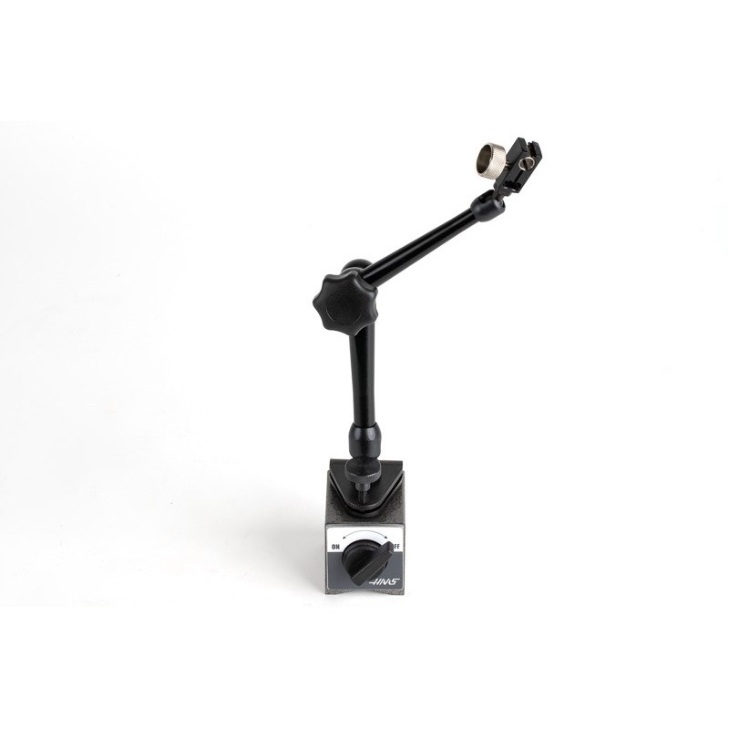 Magnetic Indicator Stand, Articulating Arm, 280mm Overall Length, Fine Adjust Base, Fits: 6mm, 8mm, 3/8", Dovetail