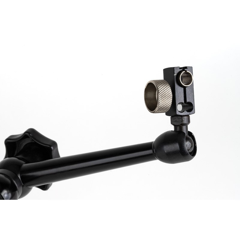 Magnetic Indicator Stand, Articulating Arm, 356mm Overall Length, Fine Adjust Base, Fits: 6mm, 8mm, 3/8", Dovetail
