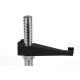 Granite Comparator Stand, 300x200x60mm, Adjustable Column, Fits: 8mm, 3/8"