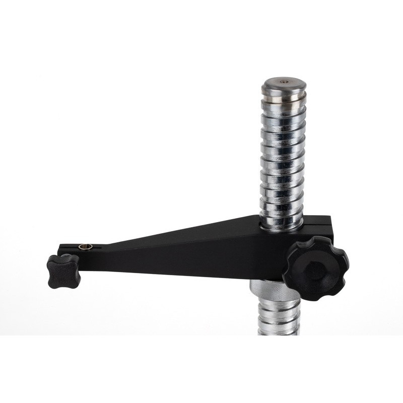 Granite Comparator Stand, 300x200x60mm, Adjustable Column, Fits: 8mm, 3/8"