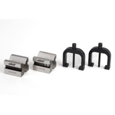 Комплект V-подібного блоку та затискача із загартованої сталі, 45x40x35 мм, кут V 90°, діапазон затискання Ø 6-30 мм