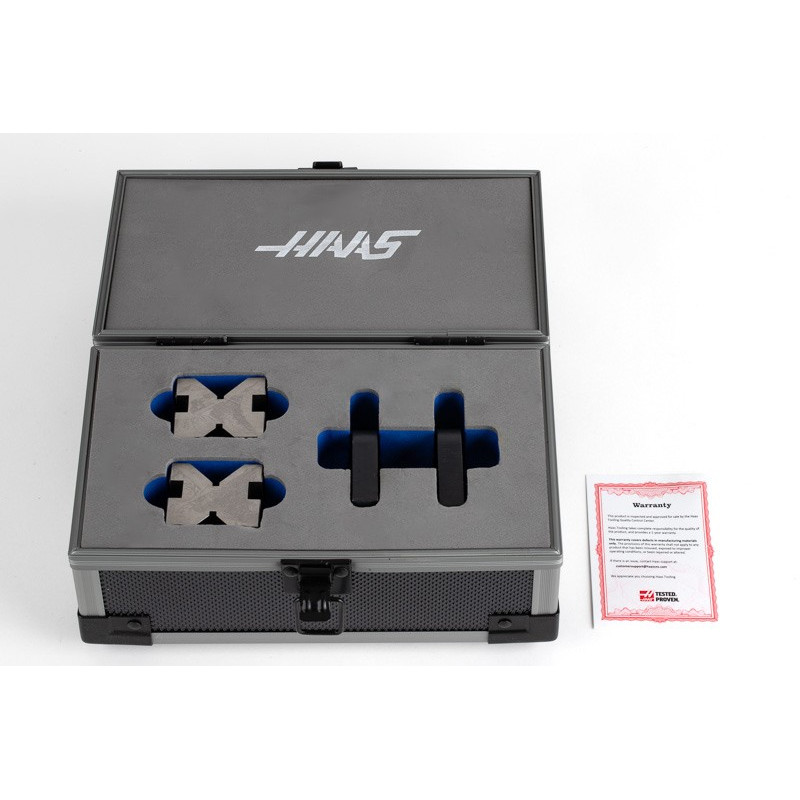 Комплект V-подібного блоку та затискача із загартованої сталі, 45x40x35 мм, кут V 90°, діапазон затискання Ø 6-30 мм