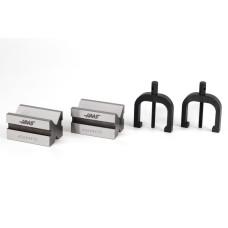 Комплект V-подібного блоку та затискача із загартованої сталі, 70x44x40 мм, кут V 90°, діапазон затискання Ø 6-32 мм