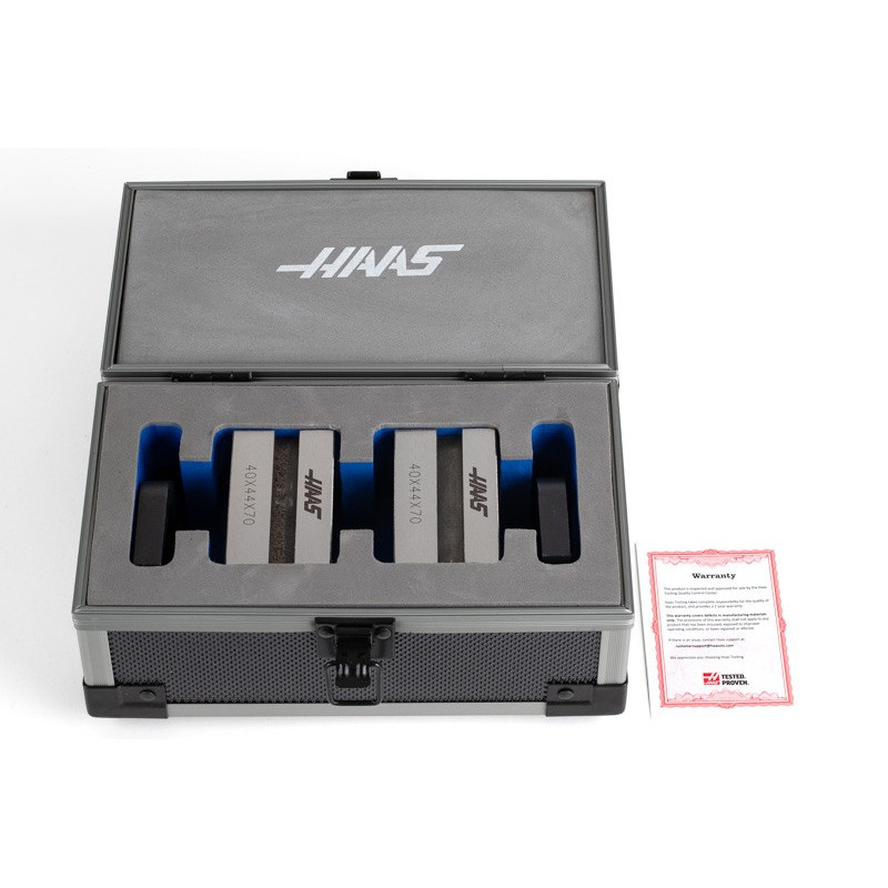 Комплект V-подібного блоку та затискача із загартованої сталі, 70x44x40 мм, кут V 90°, діапазон затискання Ø 6-32 мм