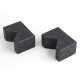 Granite V-Block Pair, 100x50x70mm, 90° V Angle, 5-45mm Ø Range