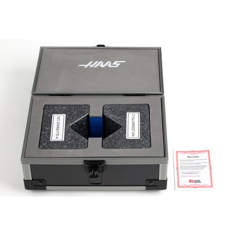 Granite V-Block Pair, 100x50x70mm, 90° V Angle, 5-45mm Ø Range