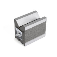 Магнітний V-подібний блок, 115x75x100 мм, діаметр заготовки 70 мм, подвійний V-подібний блок 90°