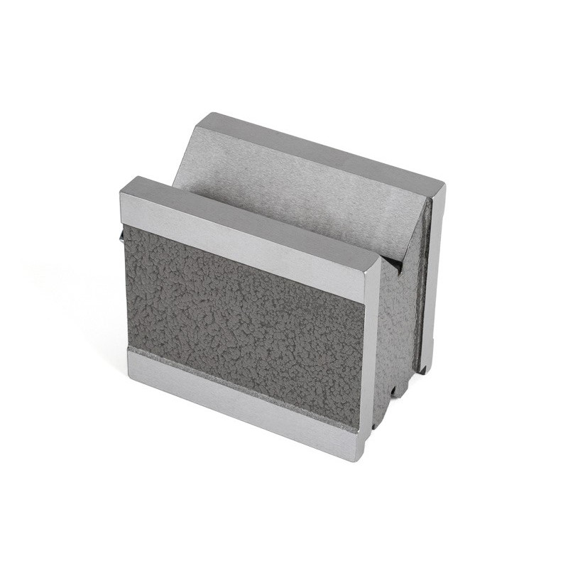 Магнітний V-подібний блок, 115x75x100 мм, діаметр заготовки 70 мм, подвійний V-подібний блок 90°