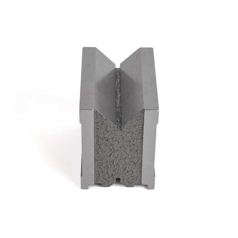 Магнітний V-подібний блок, 115x75x100 мм, діаметр заготовки 70 мм, подвійний V-подібний блок 90°