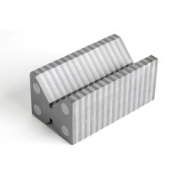 Магнитно-индукционная V-образная призма, 100x58x46mm, для заготовок диаметром 50mm Ø, 90° двойной V