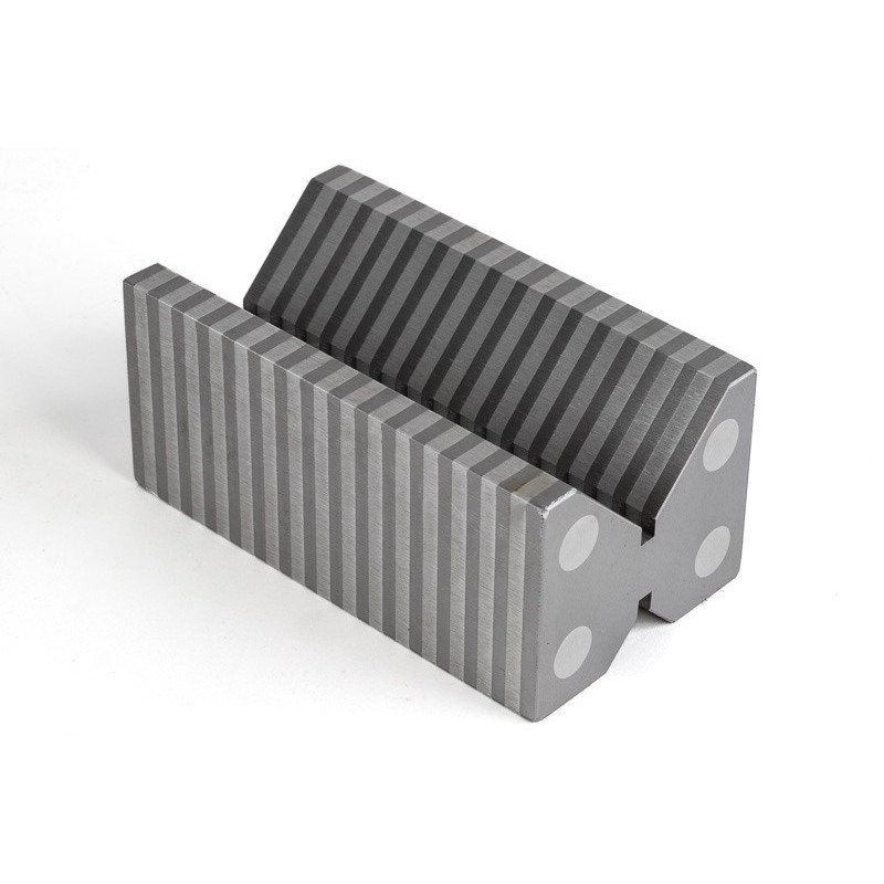 Магнітно-індукційний V-подібний блок, 100x58x46 мм, діаметр заготовки 50 мм, подвійний V-подібний блок 90°