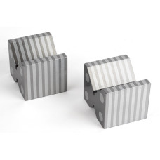 Пара магнітних індукційних V-подібних блоків, 50x58x46 мм, діаметр заготовки 50 мм, подвійний V-подібний виступ 90°