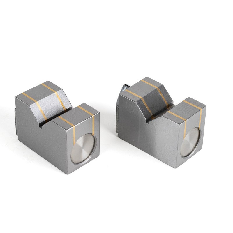 Magnetic V-Block Pair, 70x40x50mm, 50mm Ø Workpiece Capacity, 90° V Angle