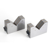 Magnetic V-Block Pair, 150x50x100mm, 100mm Ø Workpiece Capacity, 90° V Angle