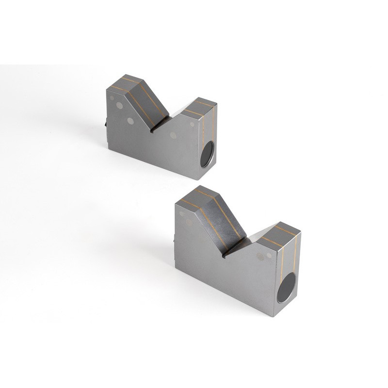 Magnetic V-Block Pair, 150x50x100mm, 100mm Ø Workpiece Capacity, 90° V Angle