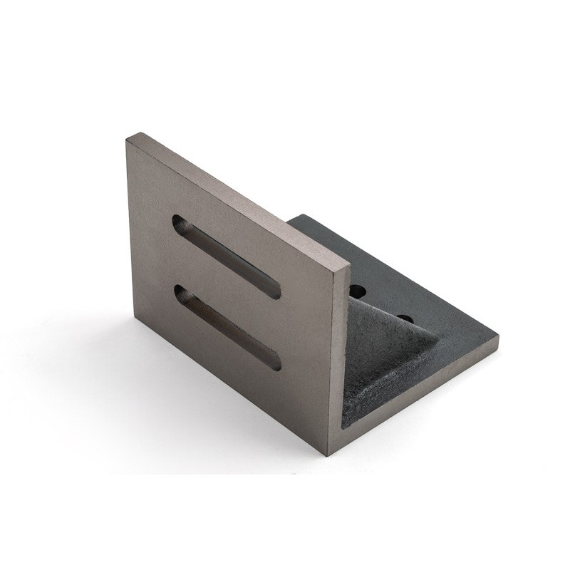 Slotted Angle Plate, Webbed Gusset, 5" (125mm) Length x 6" (150mm) Width x 4-1/2" (110mm) Height